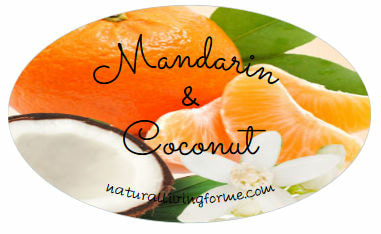 Mandarin, coconut blend is a warm tropical scent to lighten any mood