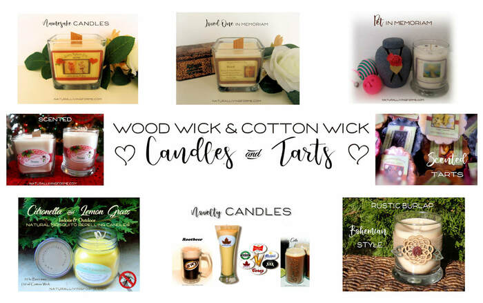 Natural Living Wood Wick & Cotton Wick Candles
